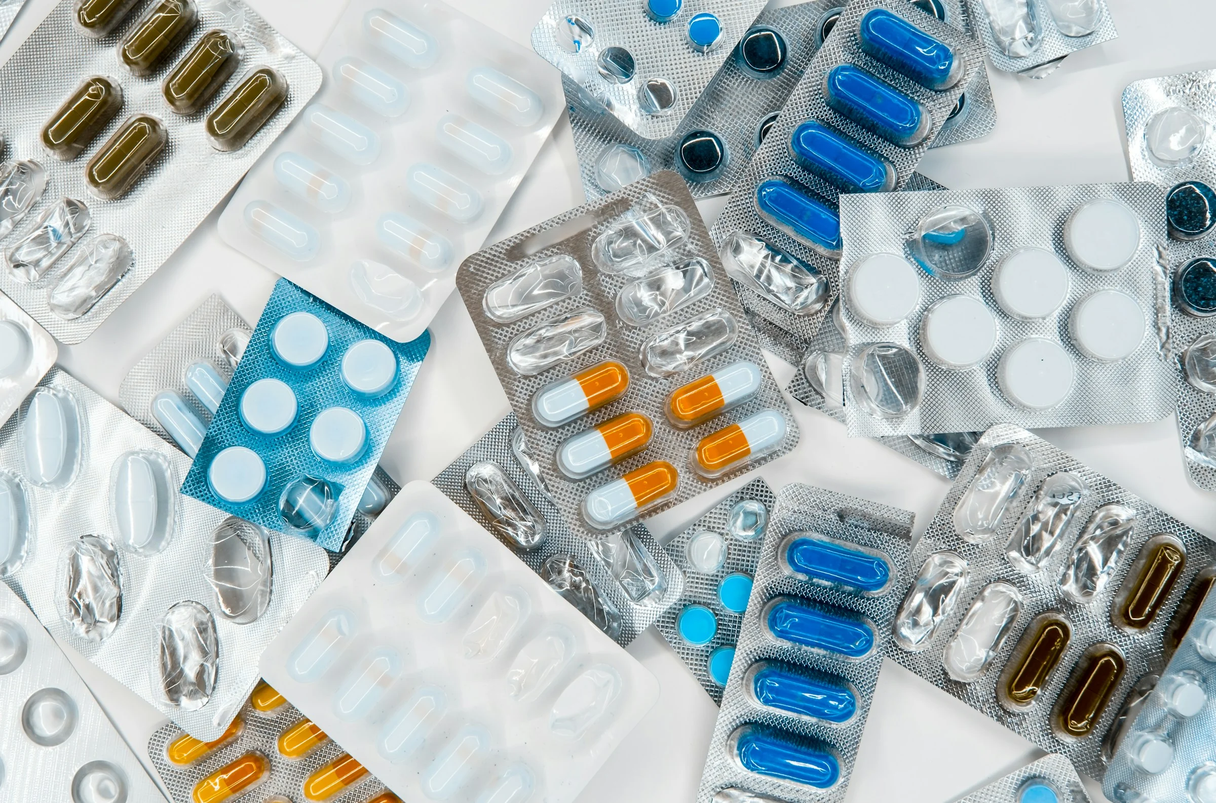Blister packs of medicine